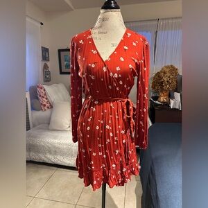 Billabong Red Wrap Sundress